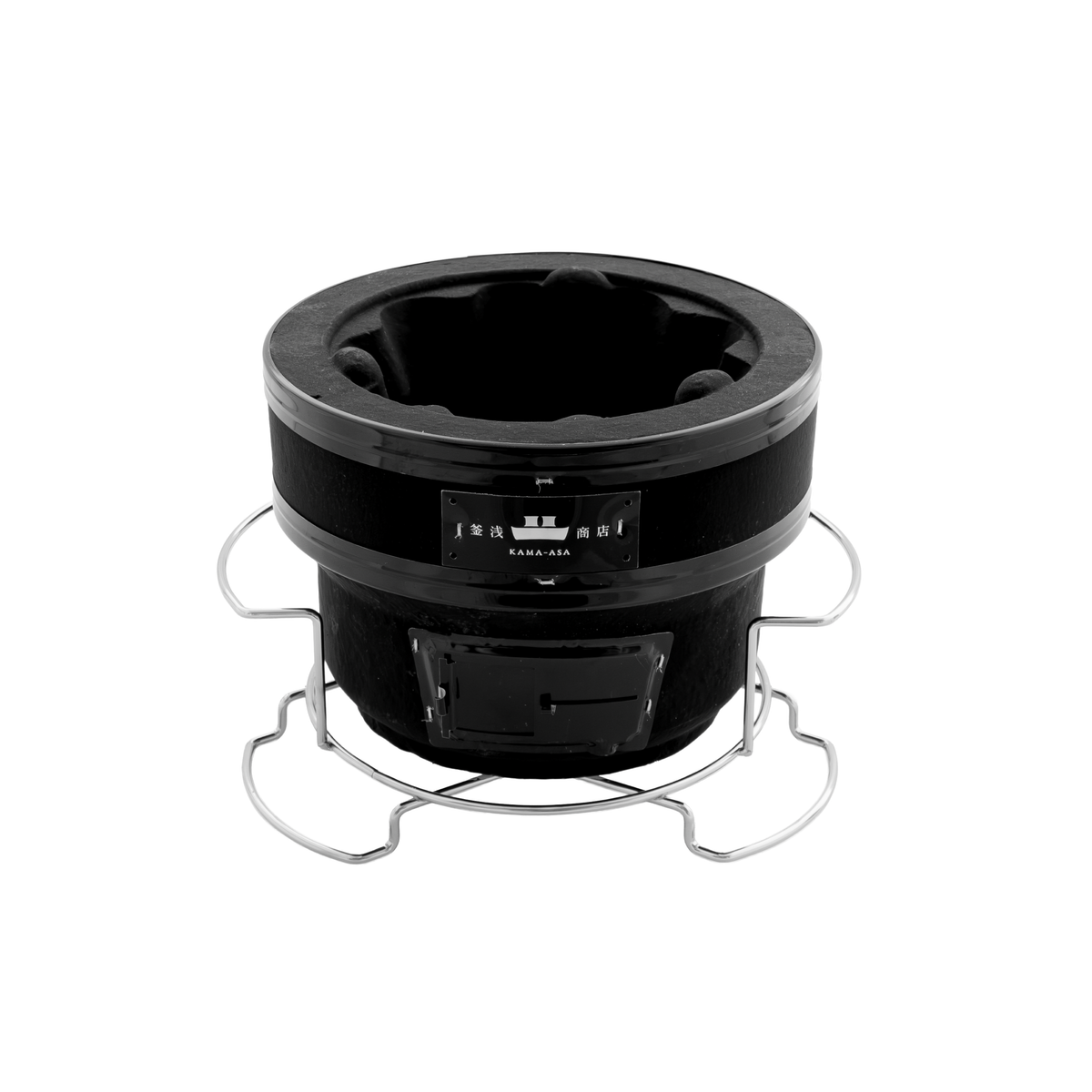 KAMA-ASA’s Mini Black Round Grill /Shichirin With Grid