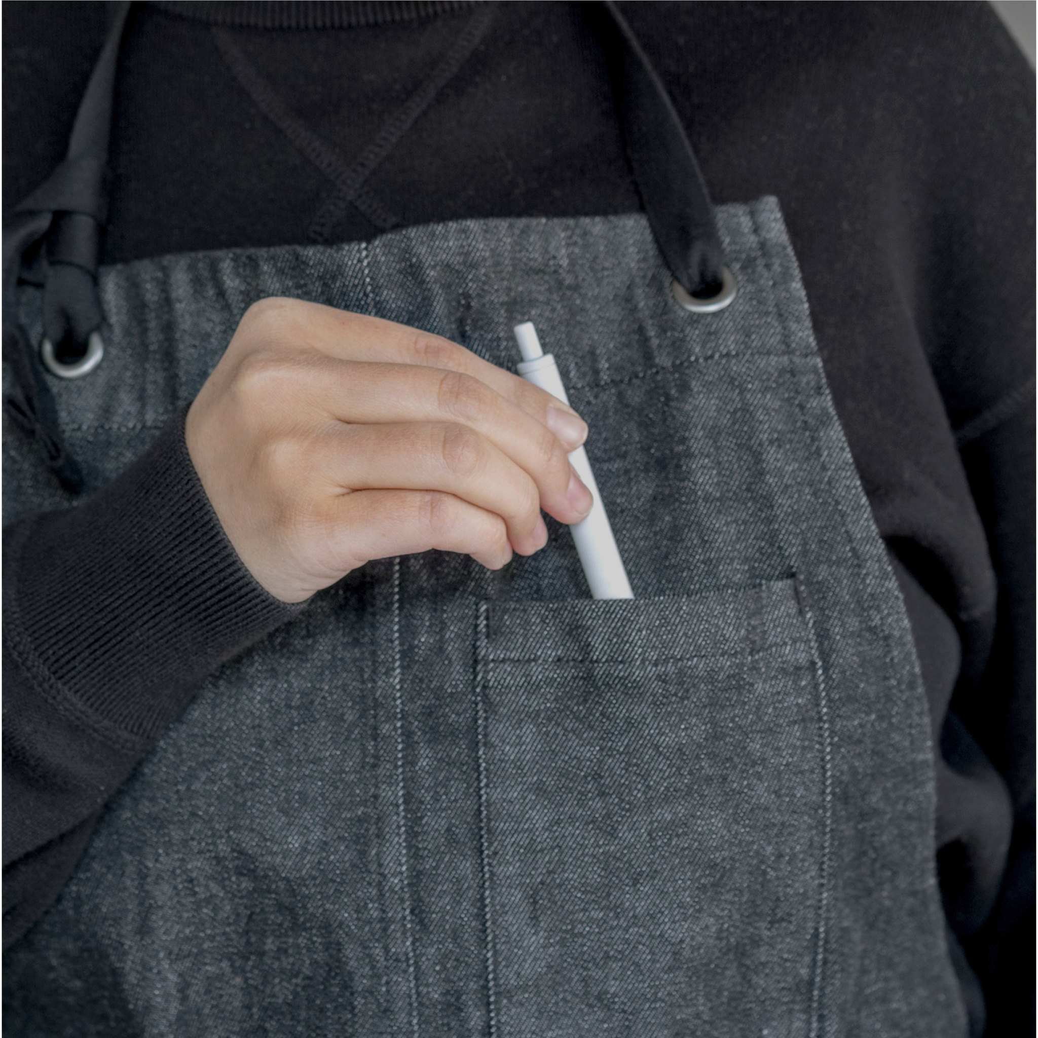 KAMA-ASA's denim apron for sharpener