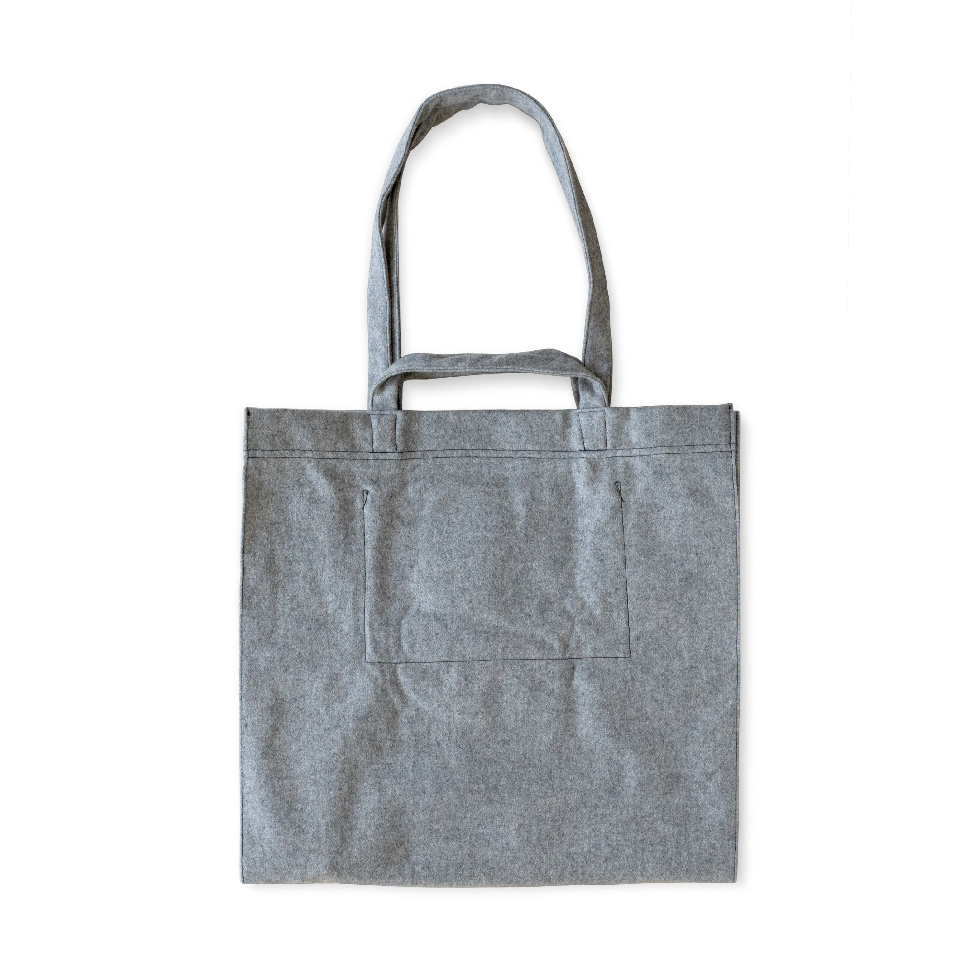 釜浅のトートバッグ グレー