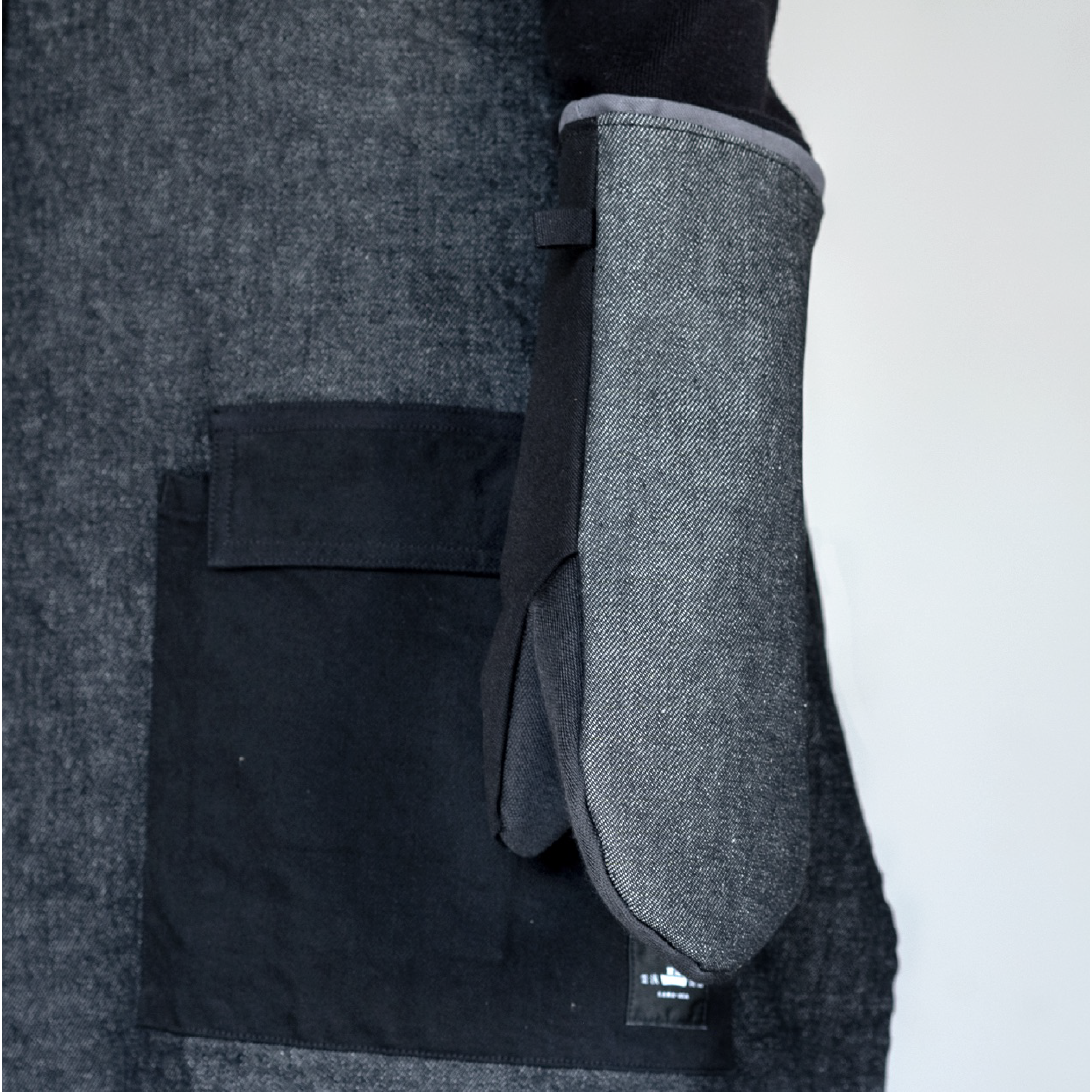 釜浅のデニムミトン（片手）