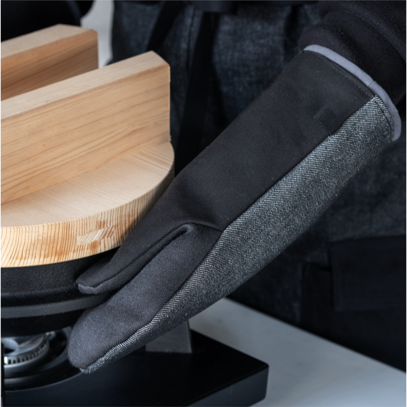 釜浅のデニムミトン