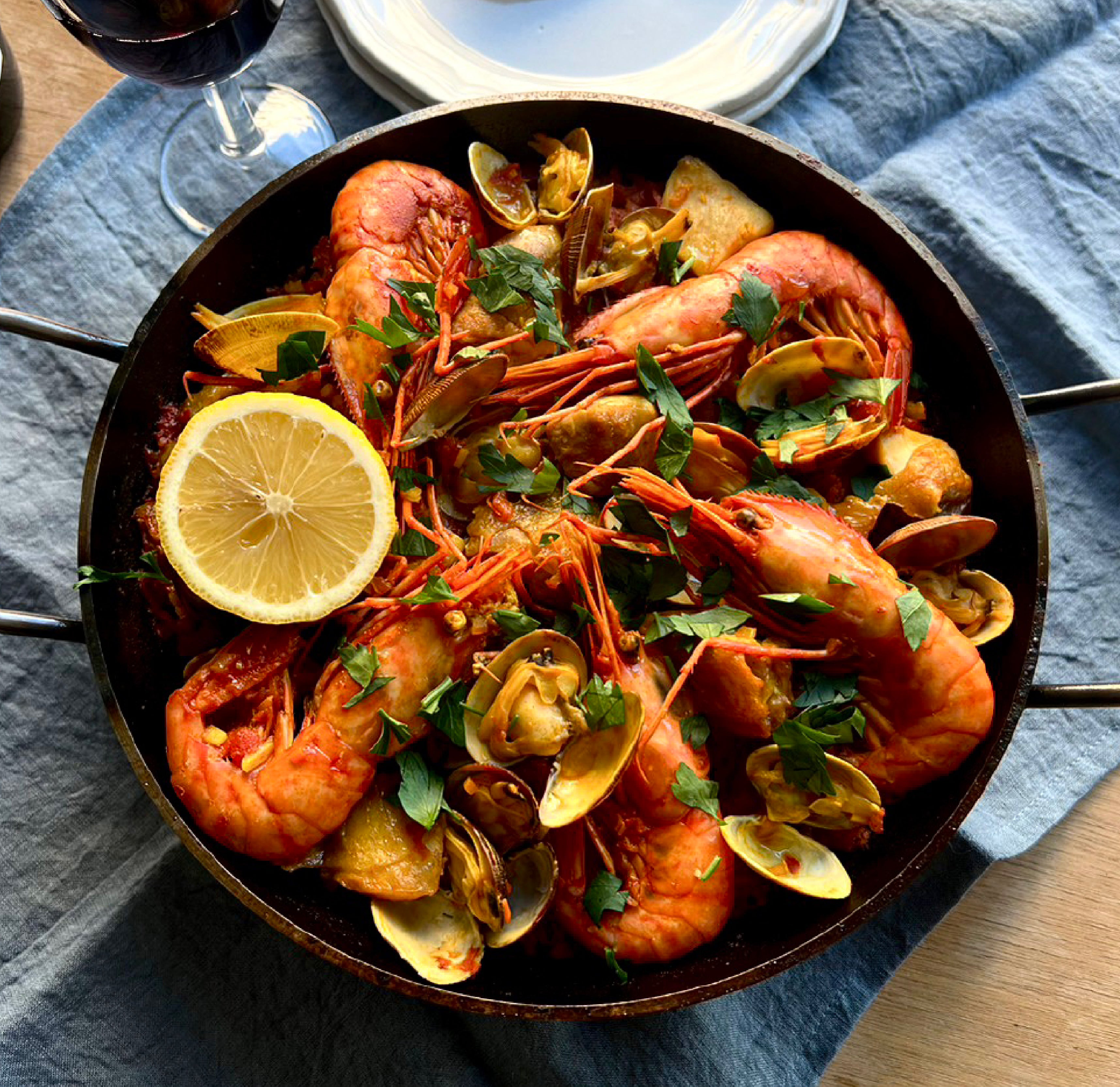 釜浅の鉄両手フライパン