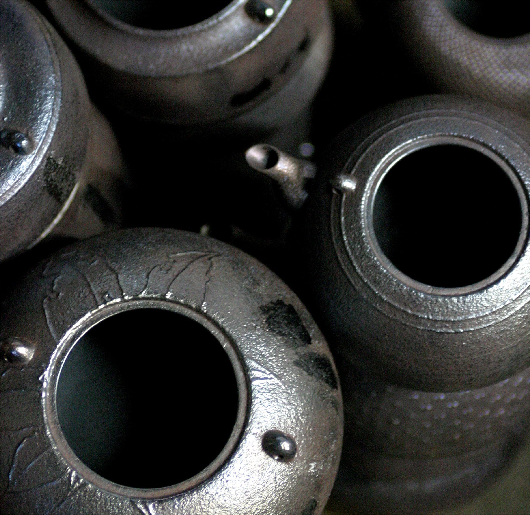 鉄瓶 忠兵衛 独楽型 肌