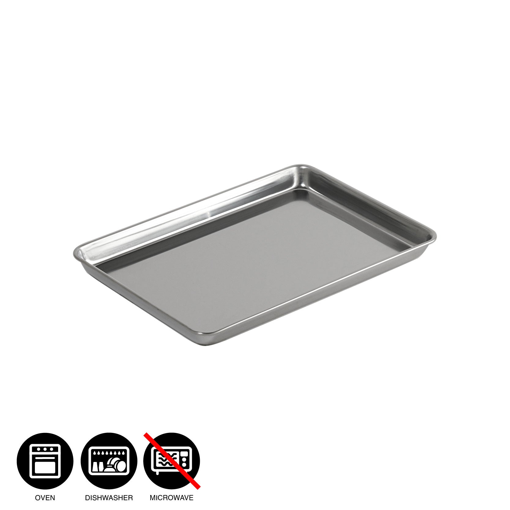 CLOVER Shallow Stainless Steel Tray