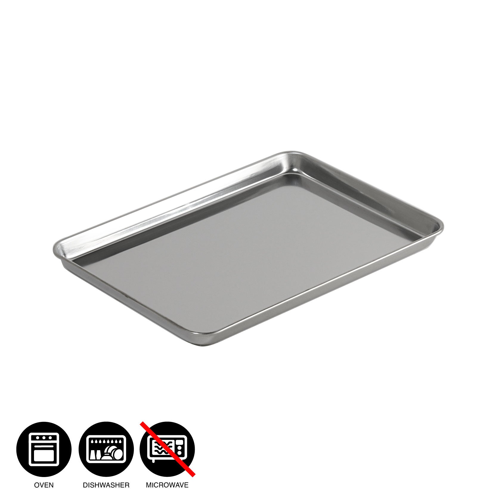 CLOVER Shallow Stainless Steel Tray