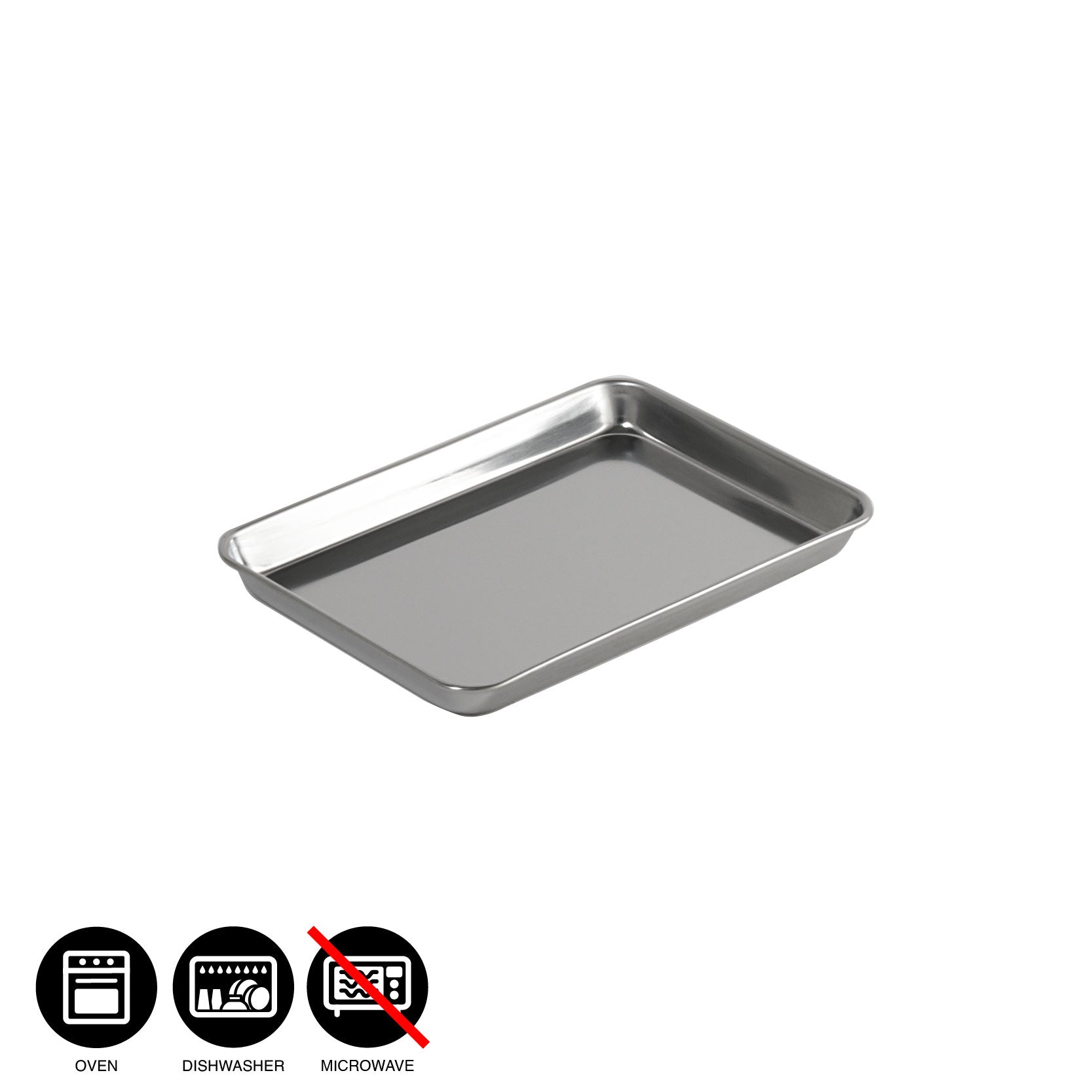 CLOVER Shallow Stainless Steel Tray
