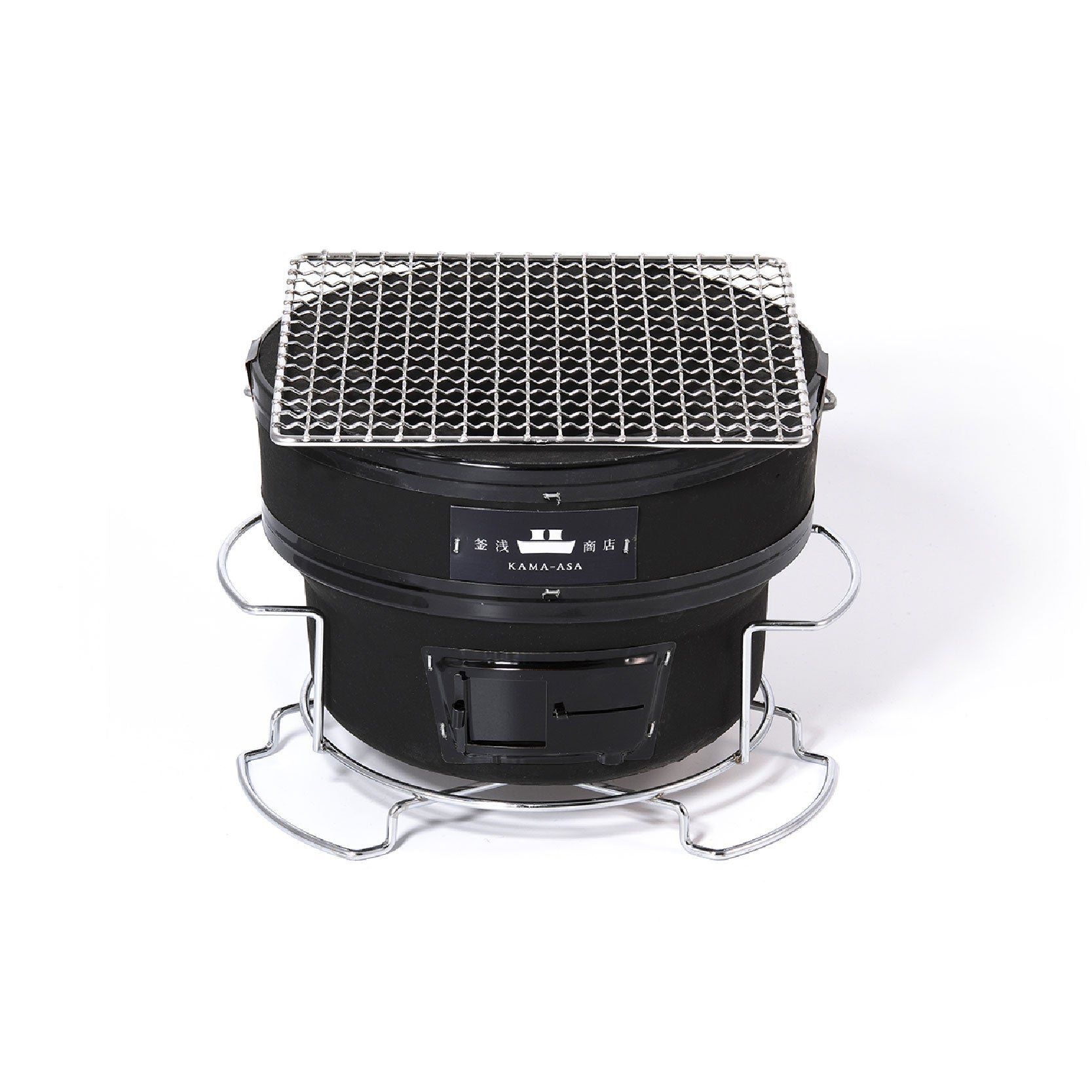 釜浅の丸型しちりんセット(本体、ステンレス角網)